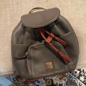 Dooney Grey backpack